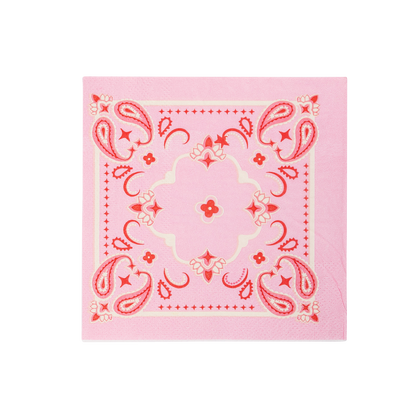 Bandana Paper Cocktail Napkins 24ct