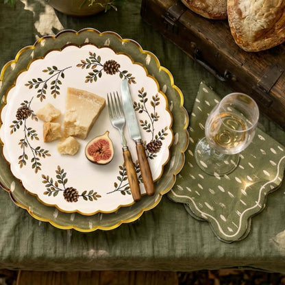 Dapple Dot 10" Large Plate - Olive