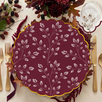 Mulberry Leaf 10" Large Plate