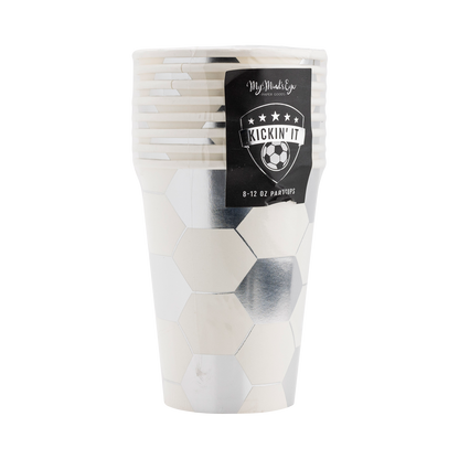 Soccer Paper Cups 8ct