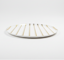 Golden Stripes Large Plates 10" (8 Pack)