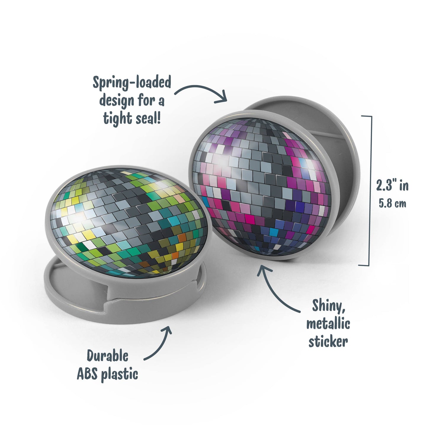 Boogie Bites - Disco Ball Bag Clips - Set of 4