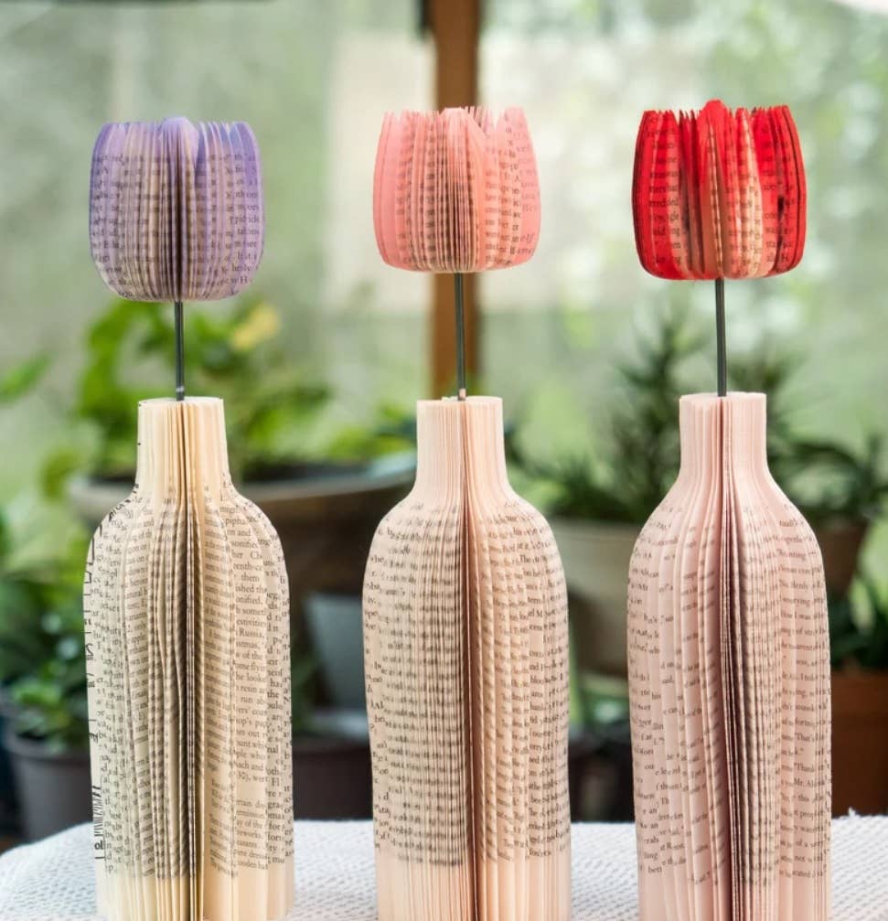 Valentine Flower with Vase-Gift for Mom