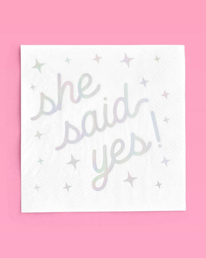 Engaged Era Napkins - 25 foil napkins
