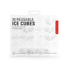 Clear Reusable Ice Cubes 30ct