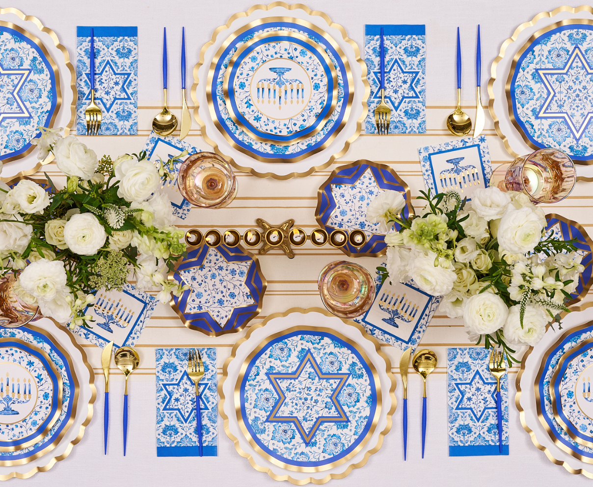 Hannukah Toile Guest Towels/20pk