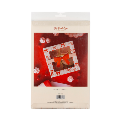 Red and Pink Bows Cookie Box 6ct