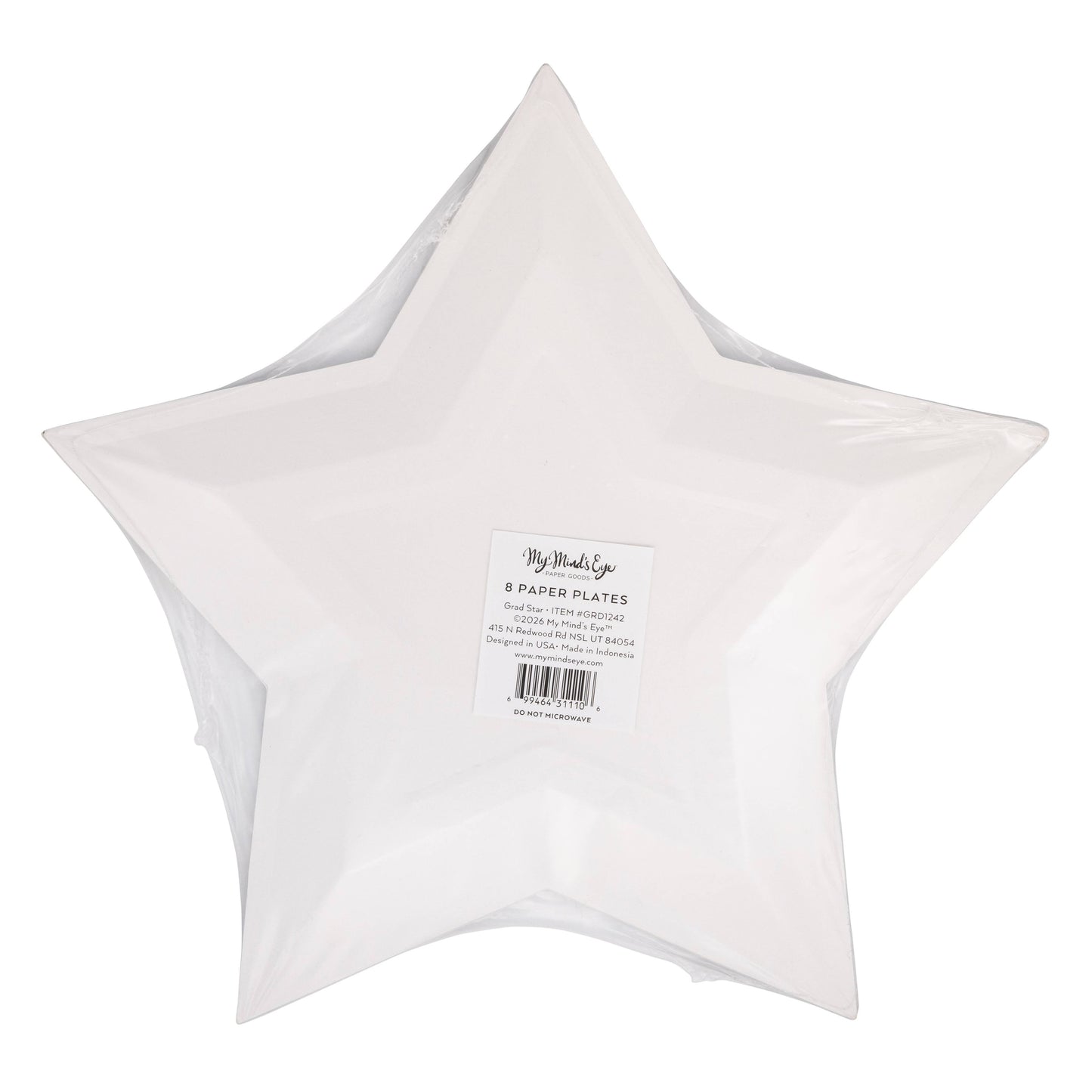 Grad Star Shaped Plates 8ct