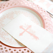 Pink Cross Floral Elegance Guest Towels 16ct