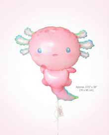 #403A Pink Axolotl Foil Balloon