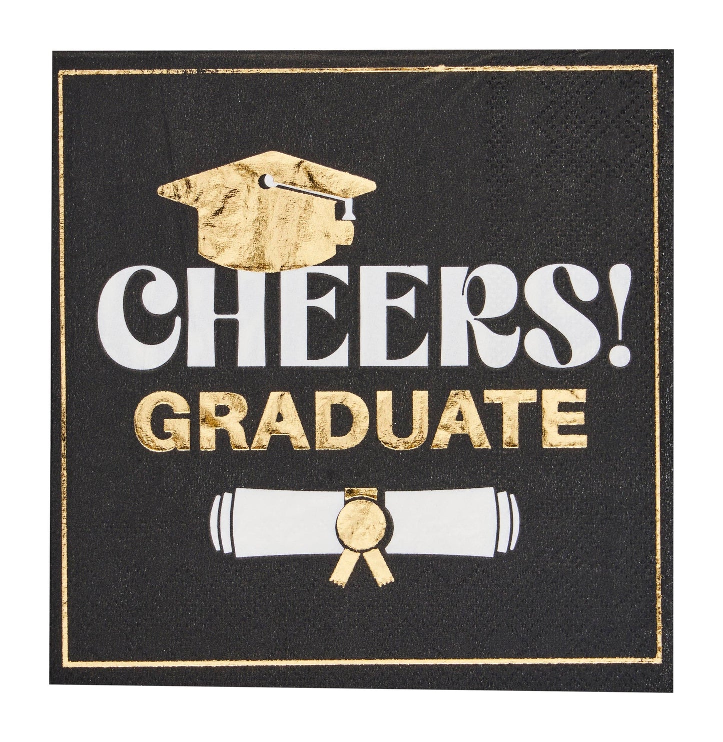 Cheers Graduate Cocktail Napkins /26pk