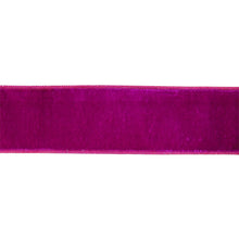 2 1/2" Wired Premium Velvet Ribbon | Hot Pink w/ Pink Dupioni Backing | 5 Yard Roll