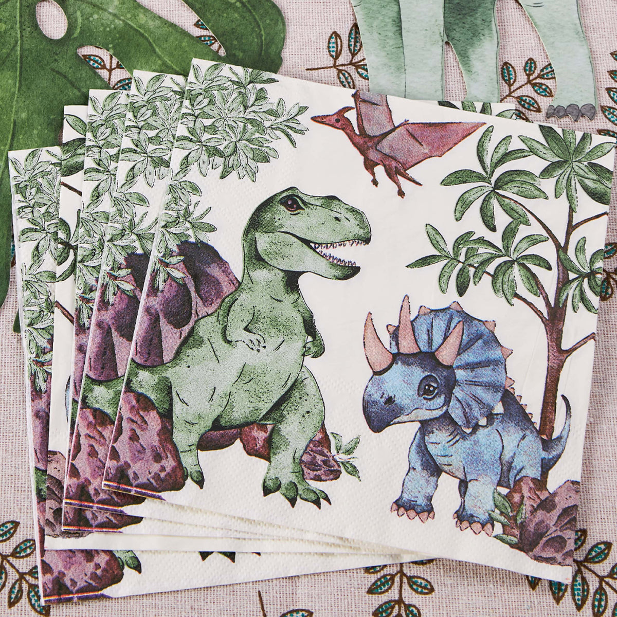 Dinosaur Paper Napkins – Disposable