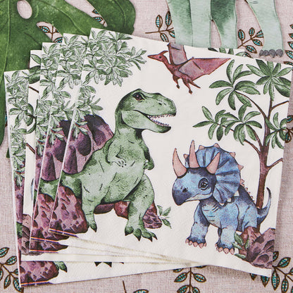 Dinosaur Paper Napkins – Disposable