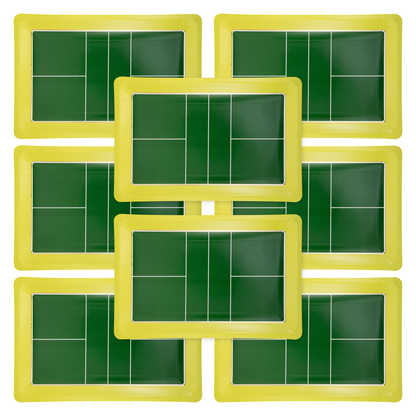 Pickleball Court Shaped Paper Plates 8ct