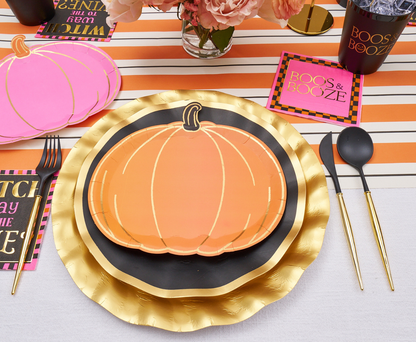 Boo Bold Assorted Die Cut Salad Plates/8pk