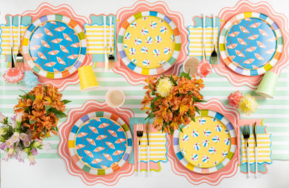 Summer Fun Assorted Icon Dessert Plates 8ct
