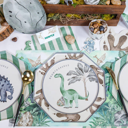 Dinosaur Placemats – Disposable Table Setting