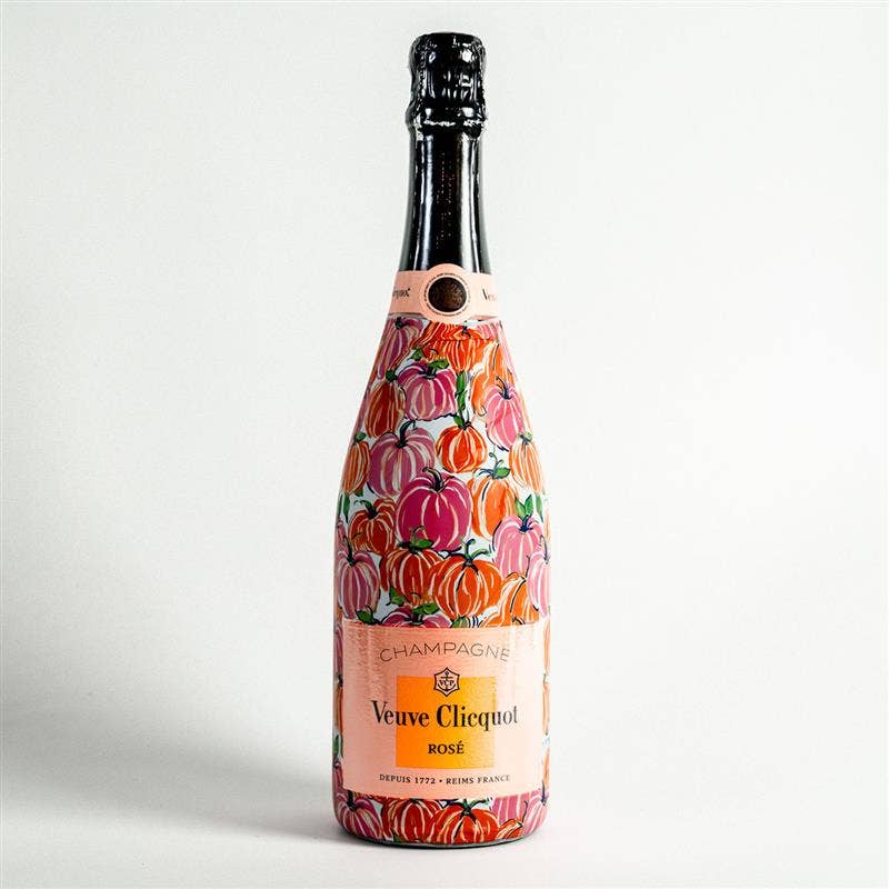 Beau Bottles Pink and Orange Pumpkins- Made for Veuve