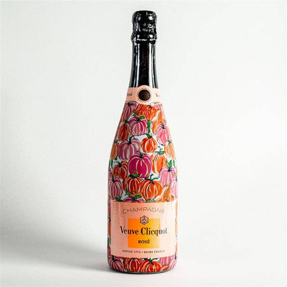 Beau Bottles Pink and Orange Pumpkins- Made for Veuve