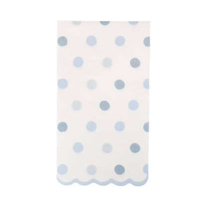 Baby Blue Polka Dot Dinner Napkins 24ct