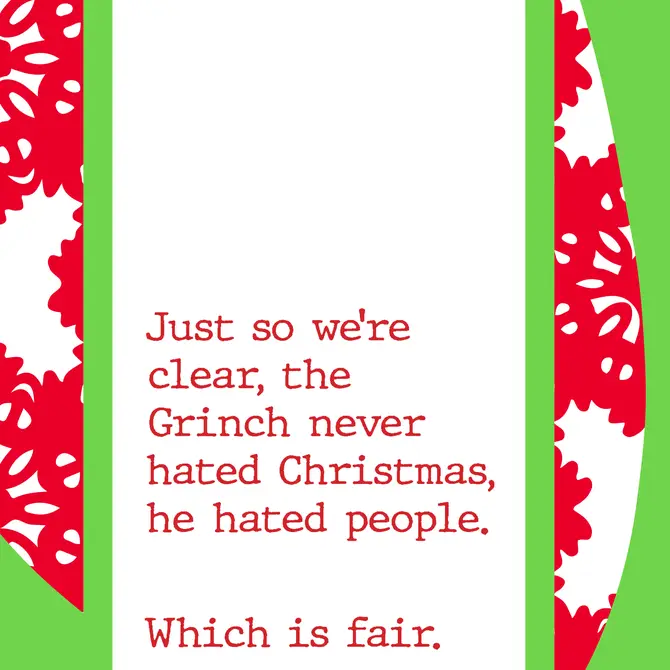 TOWEL Xmas Grinch | Funny Dish Towel Gift | Kitchen Decor