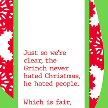 TOWEL Xmas Grinch | Funny Dish Towel Gift | Kitchen Decor