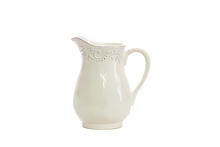 7.25"H Ceramic Pitcher with Embossed Details