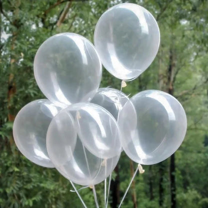 18in Helium Inflated Latex Balloon - Crystal Clear (Sempertex)