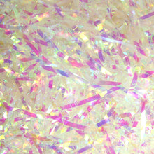 White Iridescent Crinkle Cut Shred Tissue Paper 1.5oz