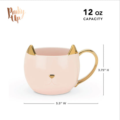 Chloe Cat Mug in Pink