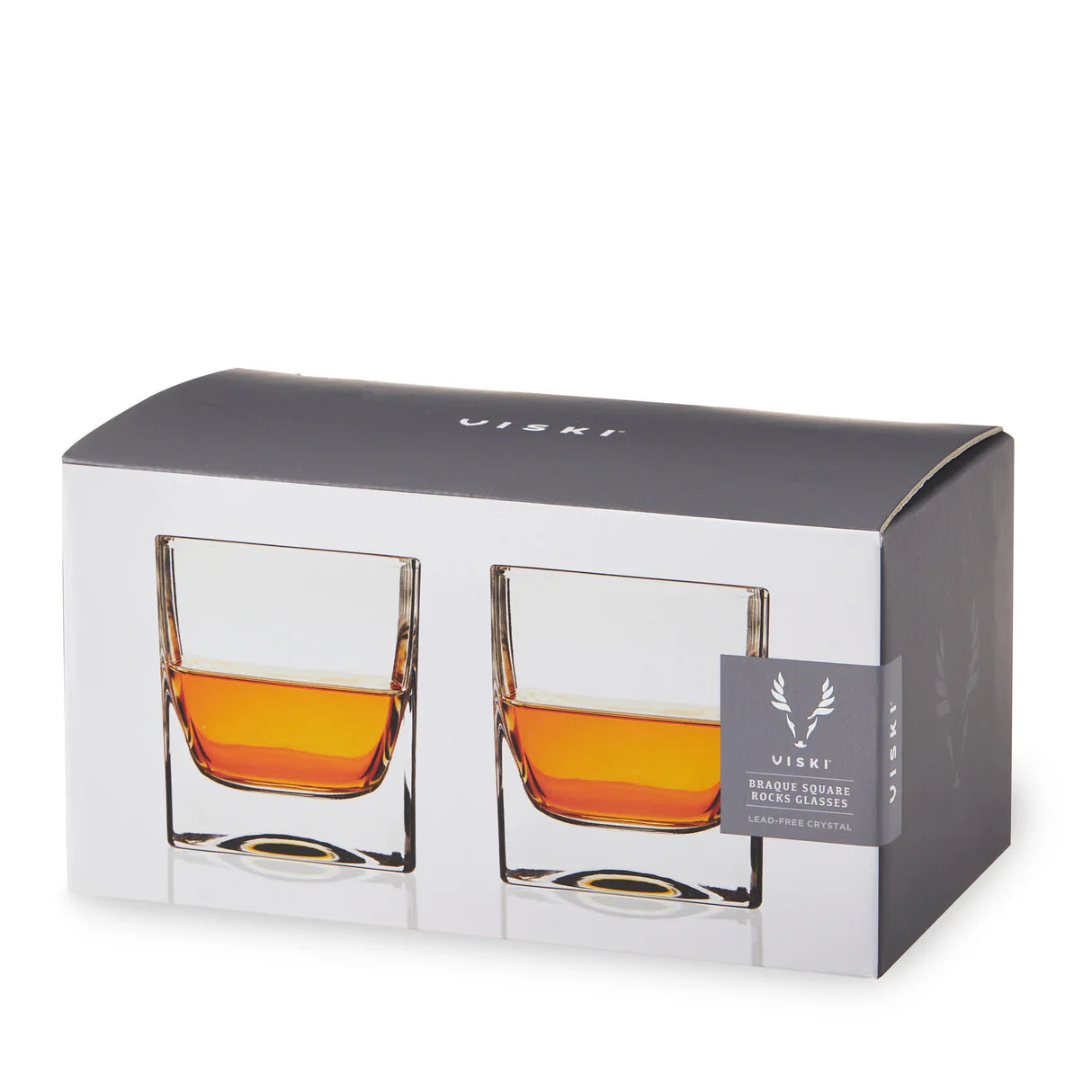 Braque Crystal Rocks Glasses 2ct