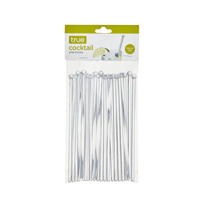 Cocktail Plastic Stir Sticks in Clear 25ct