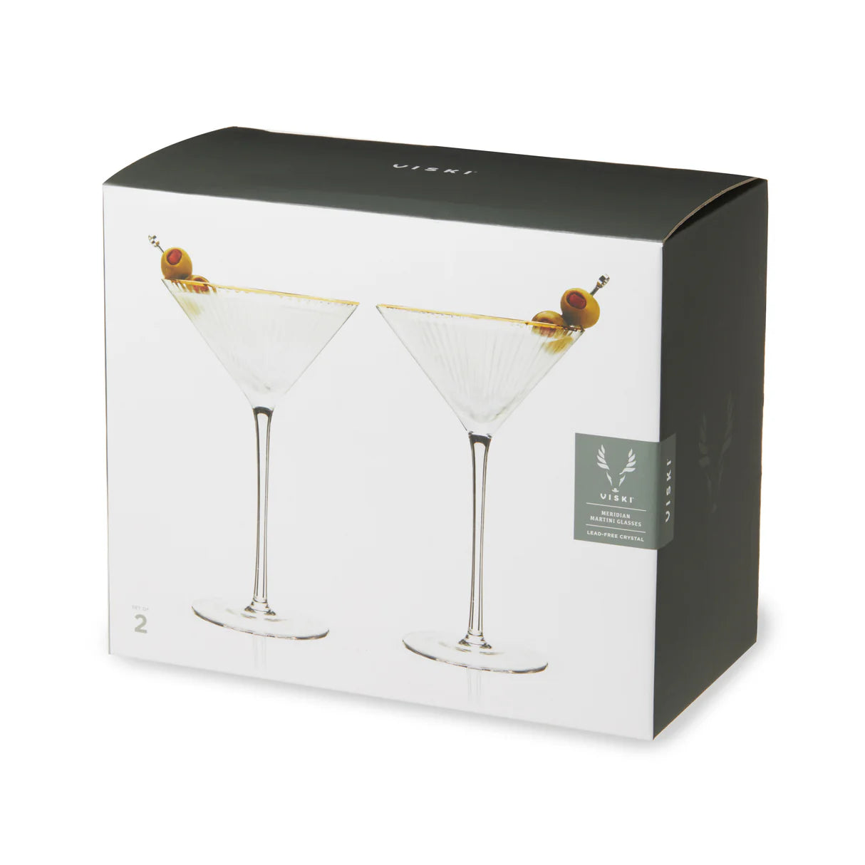 Meridian Crystal Martini Glasses 2ct