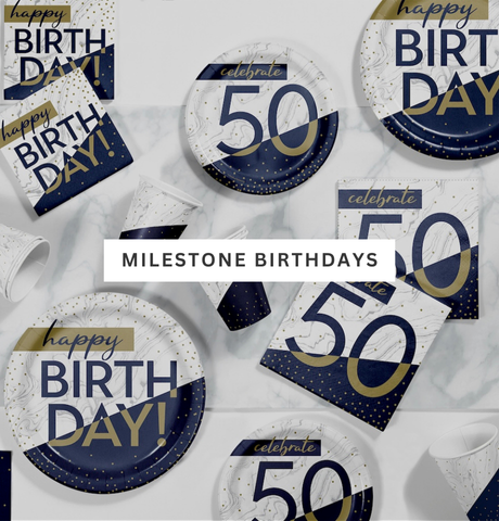 milestone birthday party supplies