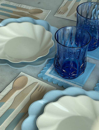 Sky Blue Eco Cocktail Napkins 20ct