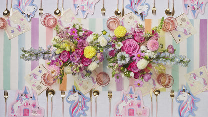 Unicorn Dreams Come True Castle 10.5in Dinner Plates 8ct