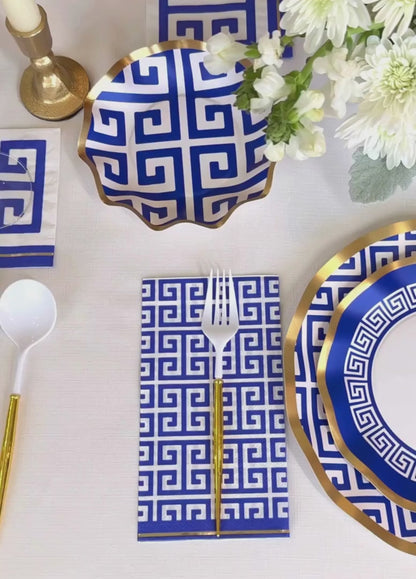 Greek Key Guest Towels 20ct