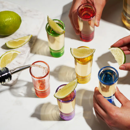 Shooter 2oz Shot Glasses in Assorted Colors 6ct