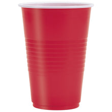 Ruby Red Solid 16oz Plastic Party Cups 50ct