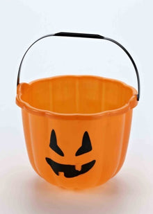 Pumpkin Pail With Handle-Orange