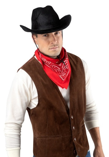Cowboy Deluxe Felt Hat-Black