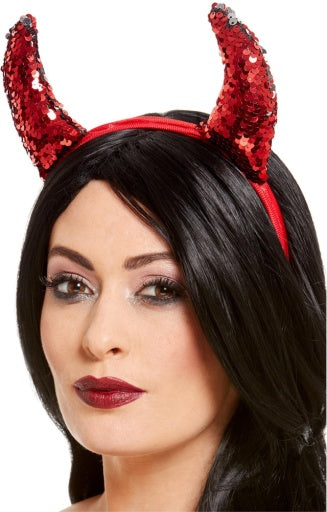 Reversible Sequin Devil Horns