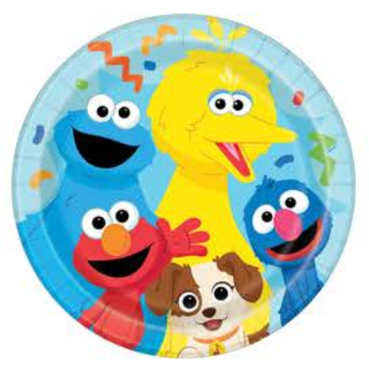 Sesame Street Round 9in Plates 8ct