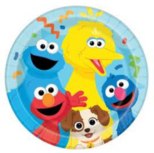 Sesame Street Round 9in Plates 8ct