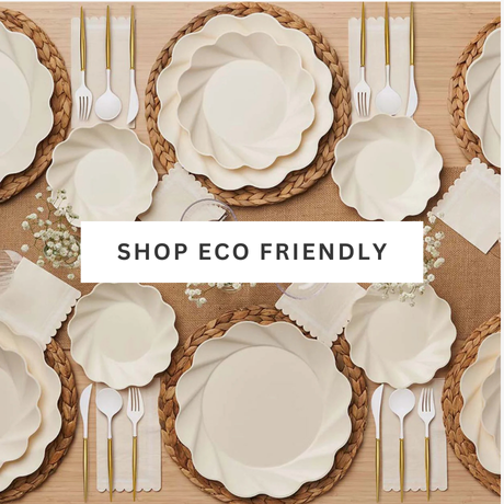 shop eco friendly party supplies