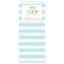 Mini Stripe Robin'S Egg Blue Tissue Pkg 4 Sheets