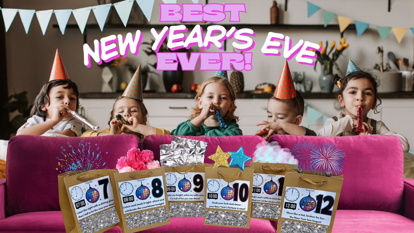 NEW YEAR’S EVE KIDS’ HOURLY ACTIVITY KIT!