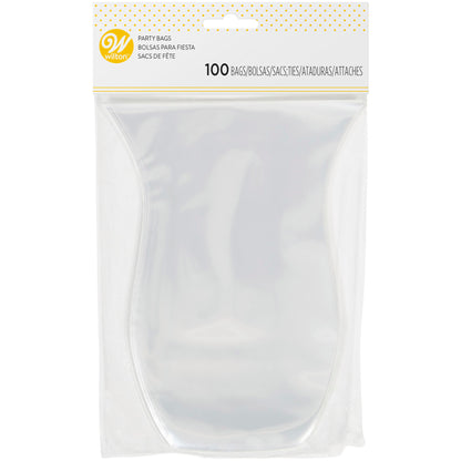 Clear Shaped Treat Bags 100ct
